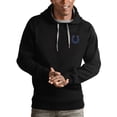 thumbnail image 1 of Men's Antigua Black Indianapolis Colts Logo Victory Pullover Hoodie, 1 of 1