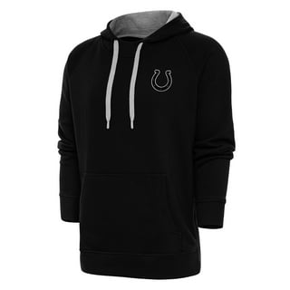 Indianapolis Colts Antigua Fortune Quarter-Zip Pullover Jacket - Heather  Black