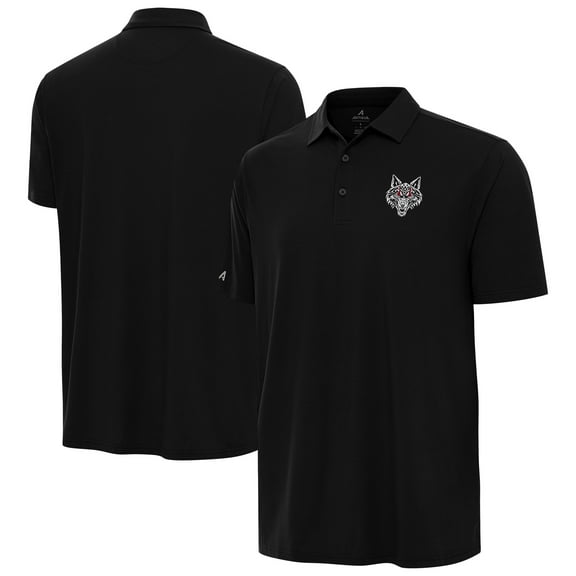 Men's Antigua Black Jacob Fatu Era Polo