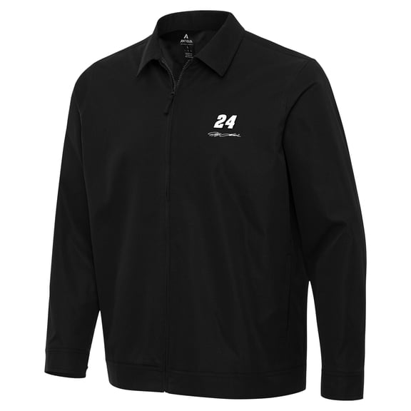Men's Antigua Black Jeff Gordon Pivot Full-Zip Jacket