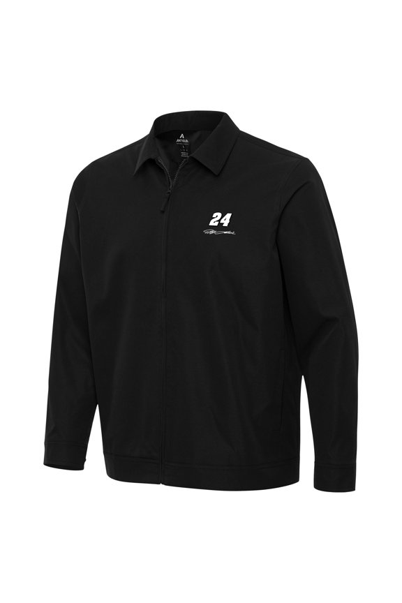 Men's Antigua Black Jeff Gordon Pivot Full-Zip Jacket