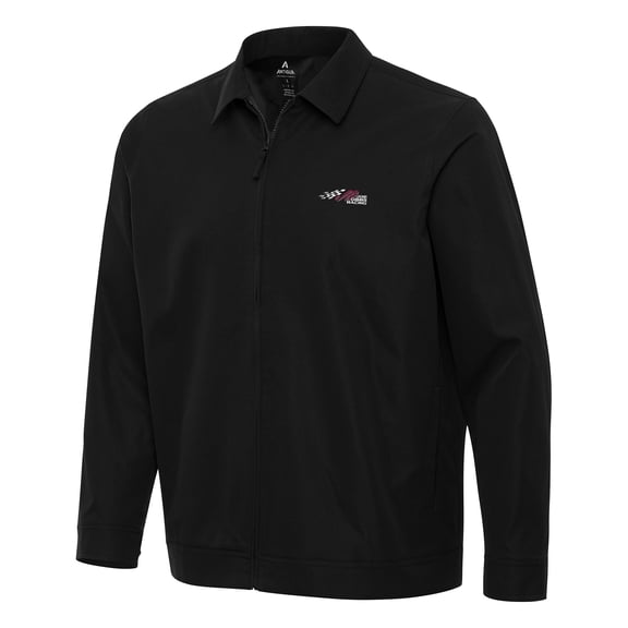Men's-Antigua  Black Joe Gibbs Racing Pivot Full-Zip Jacket
