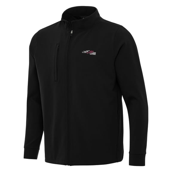 Men's-Antigua Black Joe Gibbs Racing Regard Full-Zip Jacket