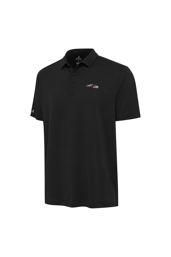 Men's-Antigua Black Joe Gibbs Racing Reprocess Polo