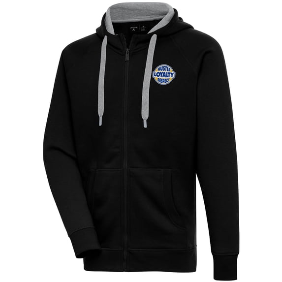 Men's Antigua Black John Cena Victory Full-Zip Hoodie