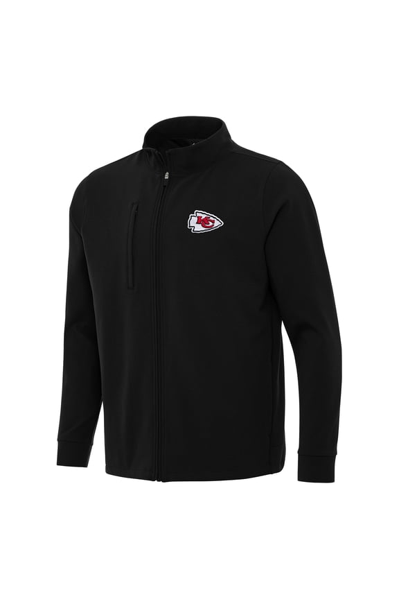 Men's Antigua  Black Kansas City Chiefs Regard Full-Zip Jacket