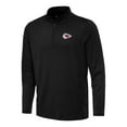 thumbnail image 1 of Men's Antigua Black Kansas City Chiefs Reprocess Quarter-Zip Top, 1 of 1