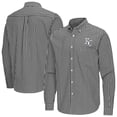 thumbnail image 1 of Men's Antigua Black Kansas City Royals Ellis Woven Tri-Blend Button-Down Shirt, 1 of 3