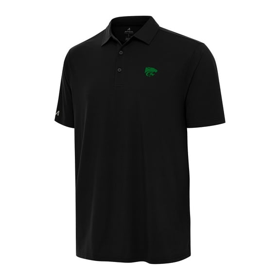 Men's Antigua Black Kansas State Wildcats St. Patrick's Day Era Polo