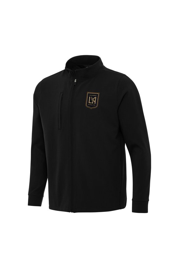 Men's Antigua Black LAFC Regard Full-Zip Jacket
