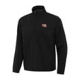 thumbnail image 1 of Men's Antigua Black LSU Tigers Brisk Quarter-Zip Windbreaker, 1 of 1
