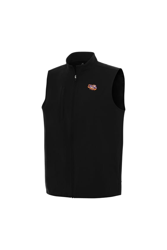 Men's Antigua Black LSU Tigers Regard Full-Zip Vest