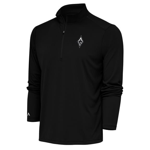 Men's Antigua Black Las Vegas Aces Tribute Quarter-Zip Top