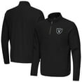 thumbnail image 1 of Men's Antigua Black Las Vegas Raiders Step Up Quarter-Zip Pullover, 1 of 3