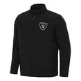 thumbnail image 1 of Men's Antigua  Black Las Vegas Raiders Swelter Full-Zip Jacket, 1 of 1