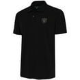 thumbnail image 1 of Men's Antigua Black Las Vegas Raiders Tonal Logo Tribute Big & Tall Polo, 1 of 2