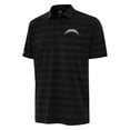 thumbnail image 1 of Men's Antigua Black Los Angeles Chargers  Tunnel Polo, 1 of 1