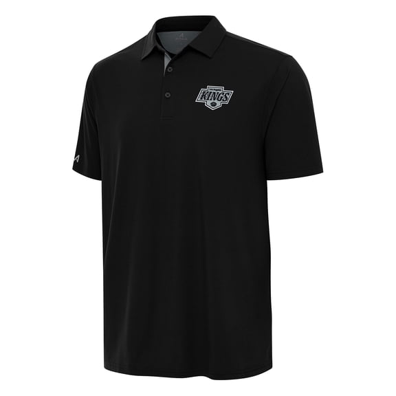 Men's Antigua Black Los Angeles Kings Era Polo