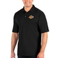 thumbnail image 1 of Men's Antigua Black Los Angeles Lakers Big & Tall Tribute Polo, 1 of 1