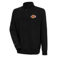 thumbnail image 1 of Men's Antigua  Black Los Angeles Lakers Victory Quarter-Zip Pullover Top, 1 of 1