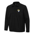 thumbnail image 1 of Men's Antigua Black Los Angeles Rams Pivot Full-Zip Jacket, 1 of 1
