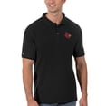 thumbnail image 1 of Men's Antigua Black Louisville Cardinals Legacy Pique Polo, 1 of 1