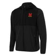 thumbnail image 1 of Men's Antigua Black Maryland Terrapins Sway Full-Zip Hoodie Jacket, 1 of 1