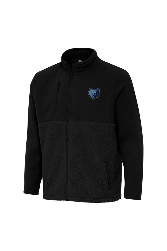 Men's Antigua Black Memphis Grizzlies Daily Fused Full-Zip Jacket
