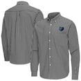 thumbnail image 1 of Men's Antigua Black Memphis Grizzlies Ellis Woven Tri-Blend Button-Down Shirt, 1 of 3
