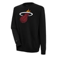 thumbnail image 1 of Men's Antigua  Black Miami Heat Victory Pullover Sweatshirt, 1 of 1