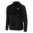 thumbnail image 1 of Men's Antigua Black Minnesota Timberwolves Sway Full-Zip Hoodie Jacket, 1 of 1