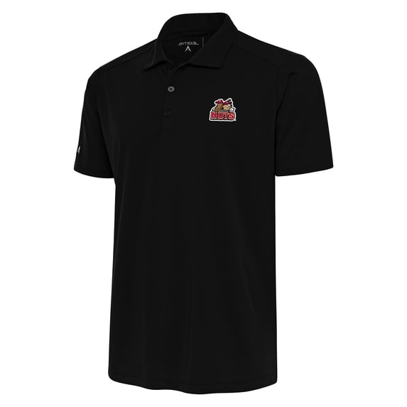 Men's Antigua Black Modesto Nuts Big & Tall Tribute Polo