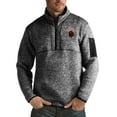 thumbnail image 1 of Men's Antigua Black Montana Grizzlies Fortune Big & Tall Quarter-Zip Pullover Jacket, 1 of 1