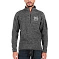 thumbnail image 1 of Men's Antigua Black Morehouse Maroon Tigers Big & Tall Fortune Quarter-Zip Pullover Jacket, 1 of 1
