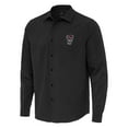 thumbnail image 1 of Men's Antigua Black NC State Wolfpack Exposure Woven Long Sleeve Button-Up Shirt, 1 of 1