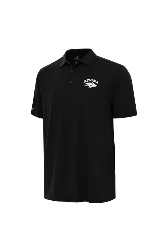Men's Antigua Black Nevada Wolf Pack Era Polo