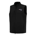 thumbnail image 1 of Men's Antigua Black New England Patriots Demand Full-Zip Vest, 1 of 1