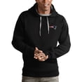 thumbnail image 1 of Men's Antigua Black New England Patriots Logo Victory Pullover Hoodie, 1 of 1