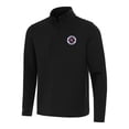 thumbnail image 1 of Men's Antigua Black New England Revolution Insider Quarter-Zip Jacket, 1 of 1