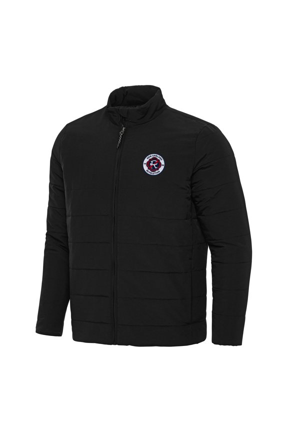 Men's Antigua Black New England Revolution Swelter Full-Zip Jacket