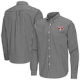 thumbnail image 1 of Men's Antigua Black New York Red Bulls Ellis Tri-Blend Long Sleeve Button-Down Shirt, 1 of 3