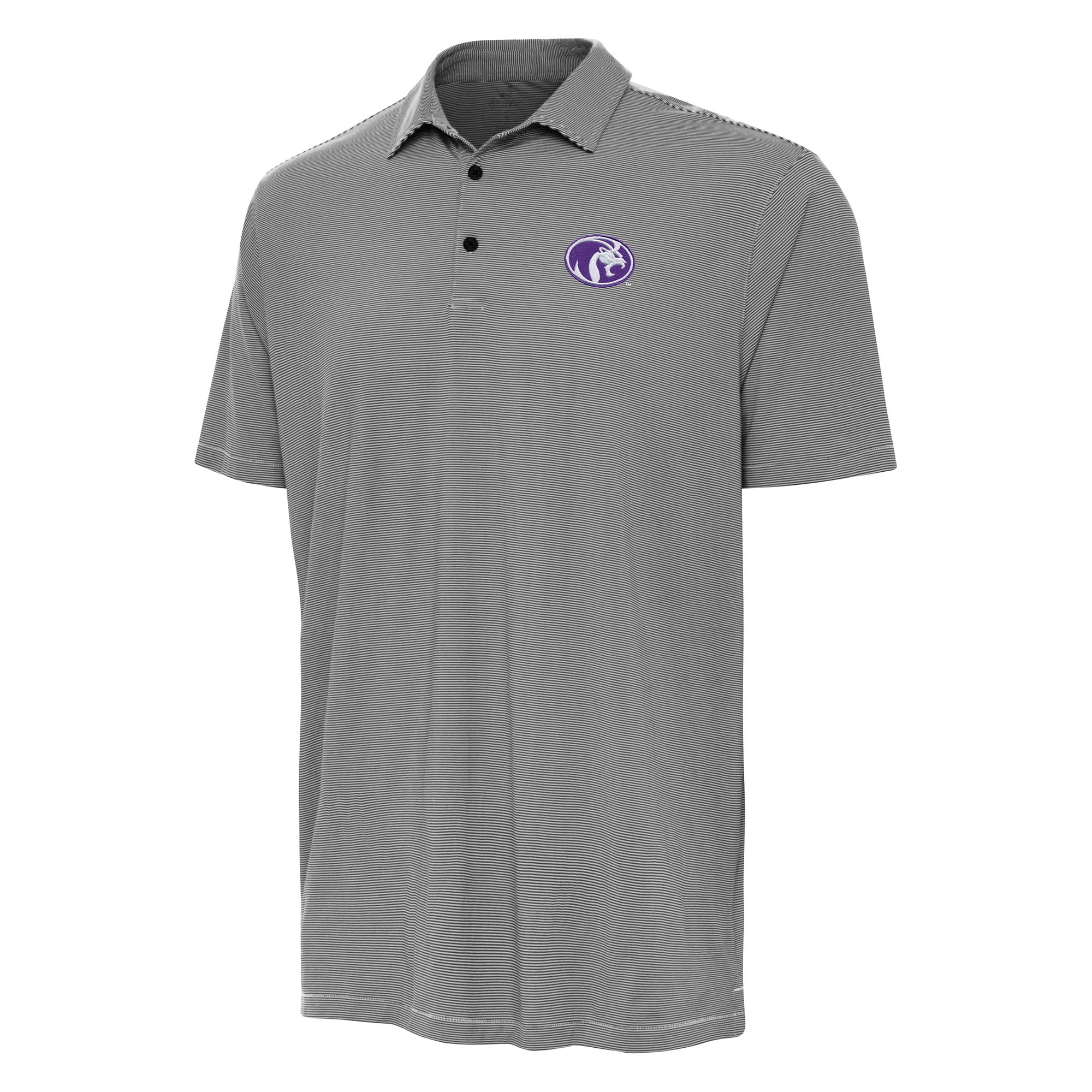Men's Antigua Black North Alabama Lions Twine Polo