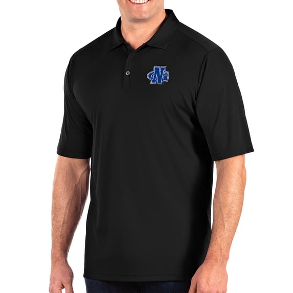 Men's Antigua Black North Georgia Nighthawks Big & Tall Tribute Polo