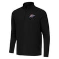 thumbnail image 1 of Men's Antigua Black Oklahoma City Thunder Intent Quarter-Zip Top, 1 of 1