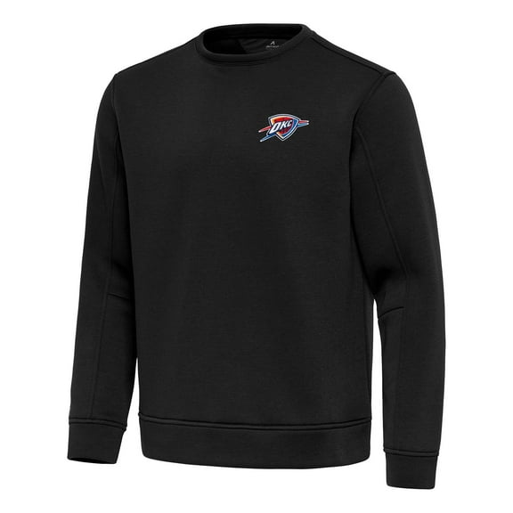 Men's Antigua  Black Oklahoma City Thunder Relevant Pullover Sweatshirt