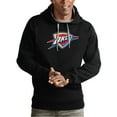 thumbnail image 1 of Men's Antigua Black Oklahoma City Thunder Team Logo Victory Pullover Hoodie, 1 of 1