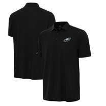 Men's Antigua Black Philadelphia Eagles Era Polo