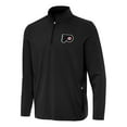 thumbnail image 1 of Men's Antigua  Black Philadelphia Flyers Perilous Quarter-Zip Sweatshirt, 1 of 1