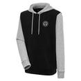 thumbnail image 1 of Men's Antigua Black Philadelphia Union Victory Color Block Pullover Hoodie, 1 of 1