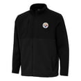 thumbnail image 1 of Men's Antigua Black Pittsburgh Steelers Daily Fused Full-Zip Jacket, 1 of 1